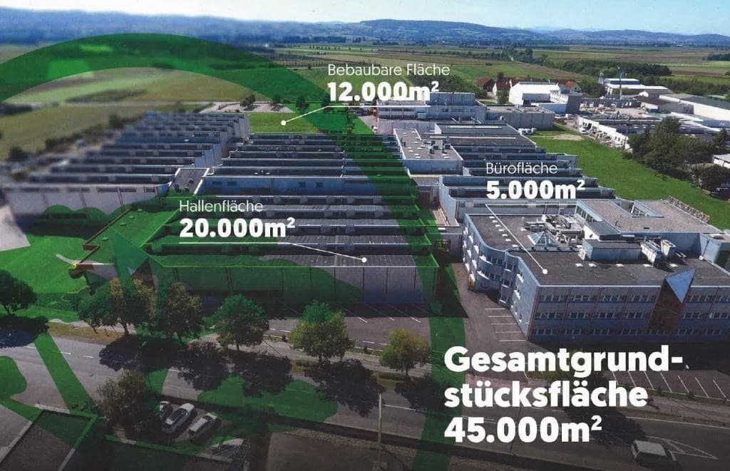 Wir entwickeln Ihr Wunschprojekt auf  12.000 m2 Betriebsbaugrund Details auf Anfrage