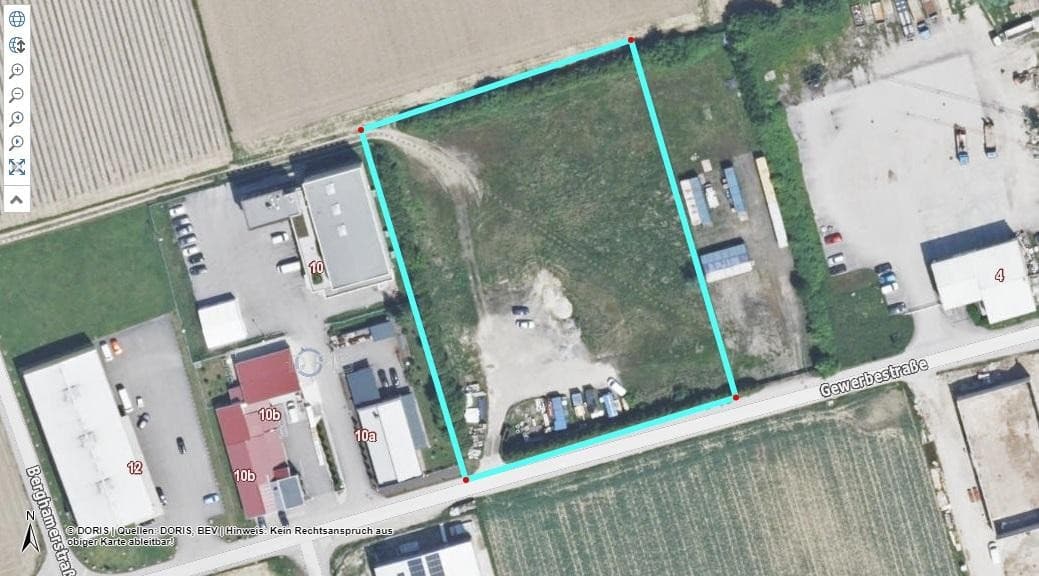 Grundstück  zu vermieten  oder auf Baurecht   B Widmung - alle Gewerke möglich