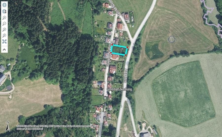 Grundstück, günstig mit W Widmung für Ihren Wohntraum in er Grubdorf Siedlung PROVISONSFREI - Bild 1