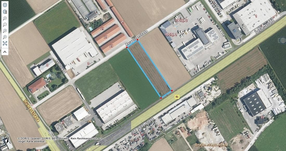 7 x 150 m2 Gewerbehallen plus Kellerlager mit LKW Zufahrt und Büros im OG Fertigstellung März 2027