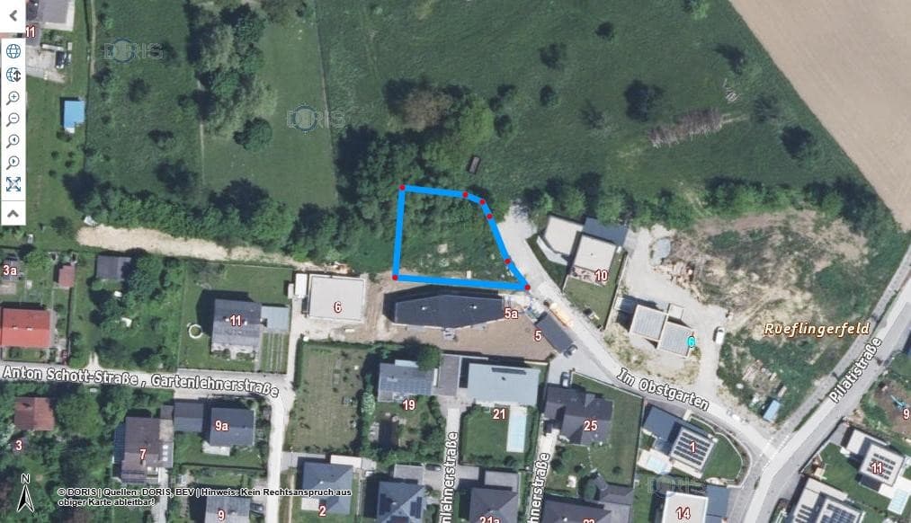 Grundstück am Ende der Obstgartensiedlung für ein schönes Einzelhaus plus Grundstücke für Doppelhaushälften - Bild 1