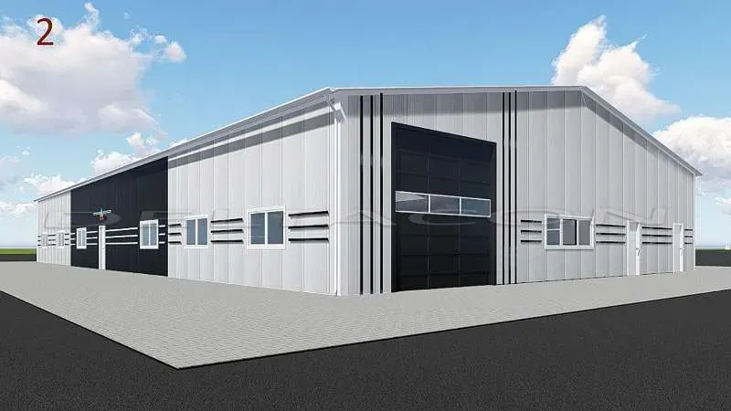 DELTACON Stahlhalle Büro Werkstatt Produktion 15 x 35 x 5,00/ 6,50 m / Gewährleistung 5 Jahre !