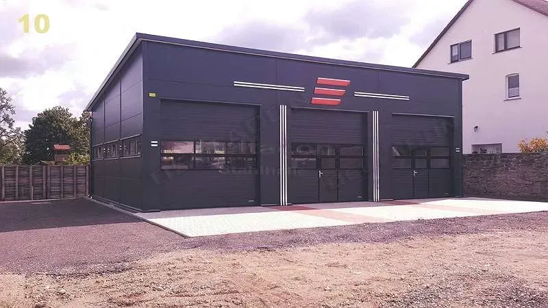 DELTACON Stahlhalle Garage Werkstatt 10 x 14 x 4,2/ 5,20 m / Gewährleistung 5 Jahre ! - Bild 1