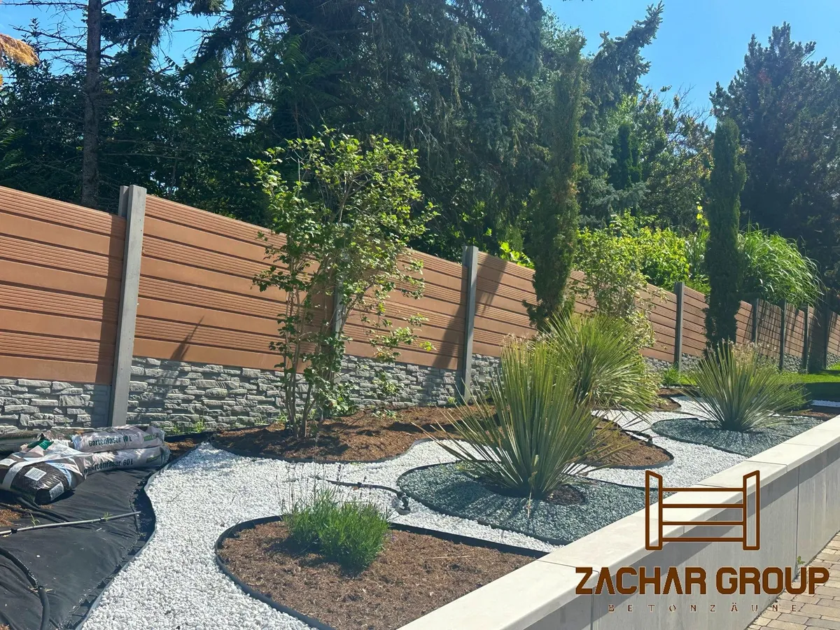 Betonzäune mit natürlichem Design - Preis ab 160 € pro m².