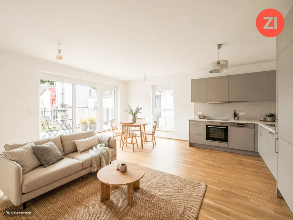 Schöne geförderte 3-Zimmer-Wohnung mit Tiefgaragenparkplatz und Balkon in Gallspach. Erstbezug!