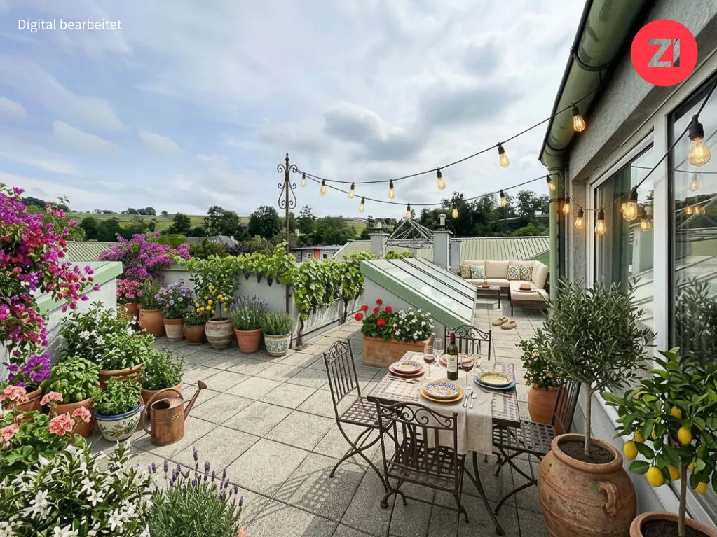 Günstig kaufen, selbst sanieren: 2-Zi.-Wohnung. mit Dachterrasse im Zentrum St. Georgen/Gusen