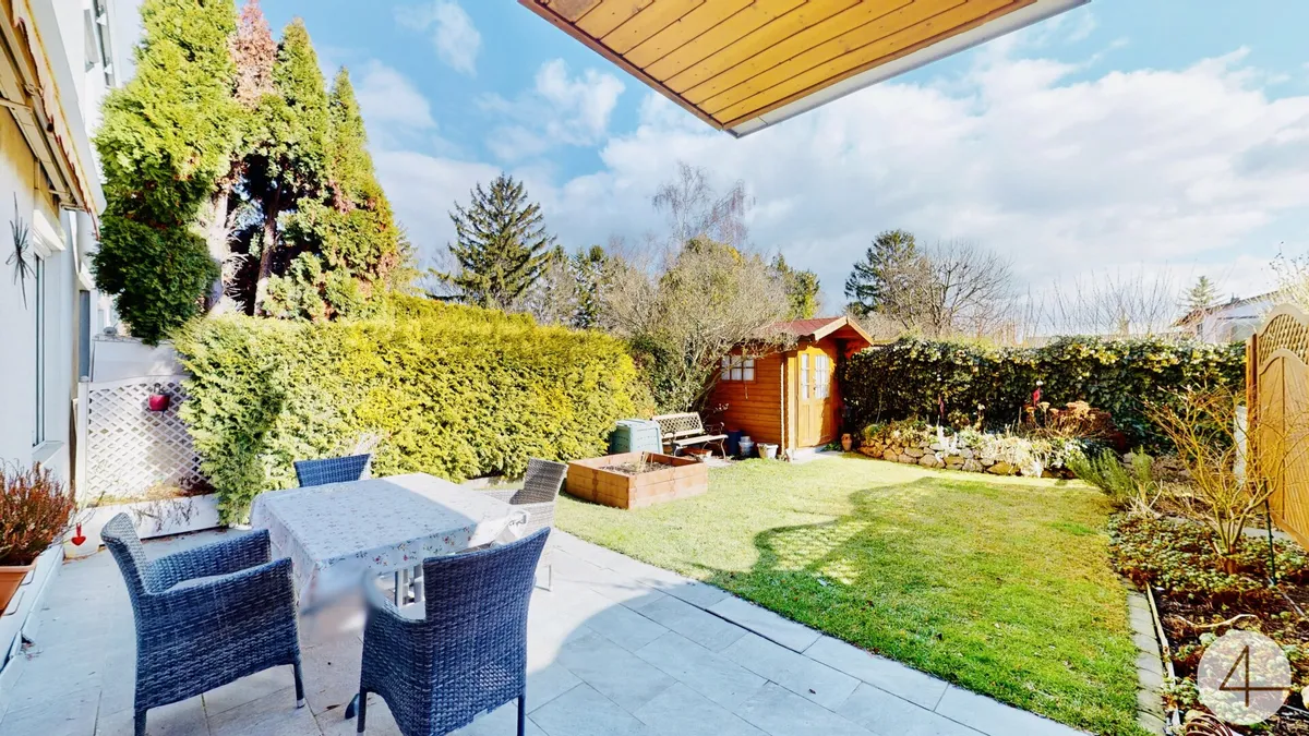 8 Minuten zur U2 - Gartenwohnung - möbliert - sonnige Terrasse - absolute Ruhelage - Lobau ums Eck